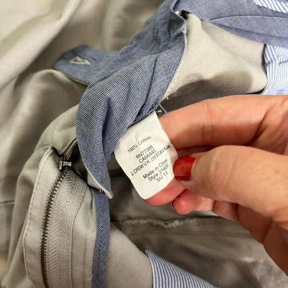 J. Crew chino pants men's 32 gray bowery slim straight 29 inseam - Picture 5 of 8